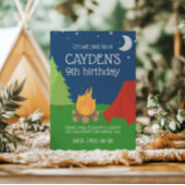 Camping en S'mores Verjaardag Uitnodigen Kaart