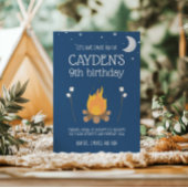 Camping en S'mores Verjaardag Uitnodigen Kaart