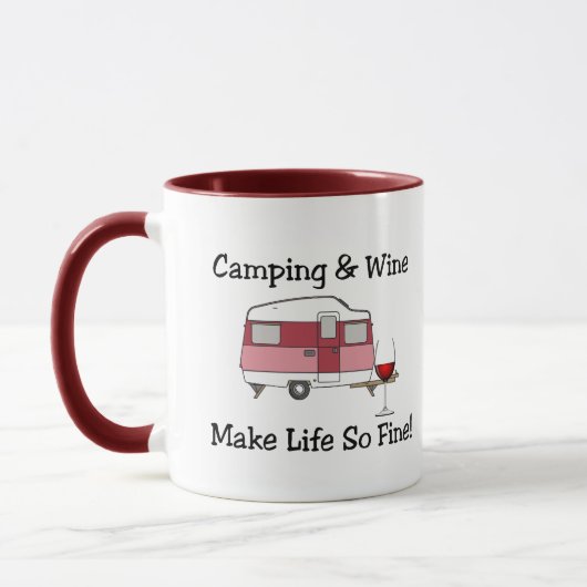 Camping en Wijn Combo Mok (Links)