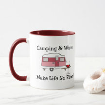 Camping en Wijn Combo Mok