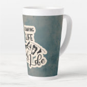 Camping Enthusiast Latte Mok (Rechterhoek)