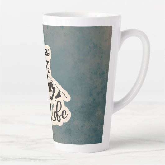 Camping Enthusiast Latte Mok (Rechts)