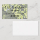 Camping Equipment en SU-benodigdheden Visitekaartje (Voorkant / Achterkant)