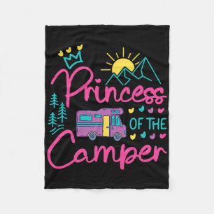 Camping Familie Meisje Camper Motorhome Prinses C Fleece Deken