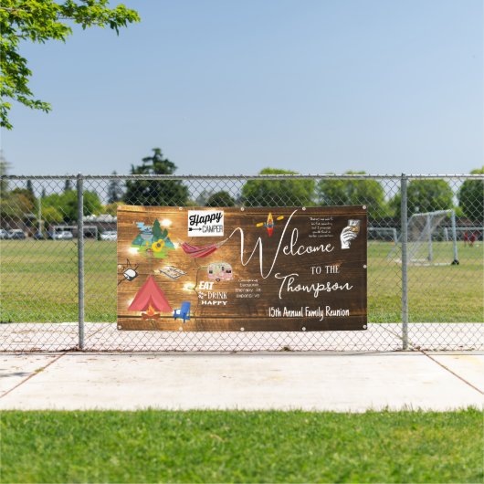 Camping Family Reunion Banner (Insitu)