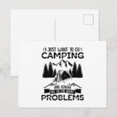Camping Feestdagen | Cadeaus Natuur Camper Campsit Briefkaart (Voorkant / Achterkant)