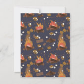 Camping Fire Outdoor Adventure & Marshmallows Bedankkaart (Achterkant)