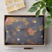 Camping Fire Outdoor Adventure & Marshmallows Tissuepapier (Geschenk)