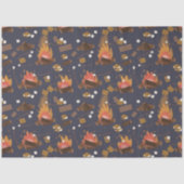 Camping Fire Outdoor Adventure & Marshmallows Tissuepapier (Voorkant)