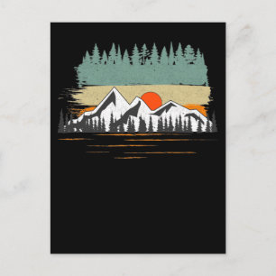 Camping Forest Mountains Natuur Hiking Briefkaart