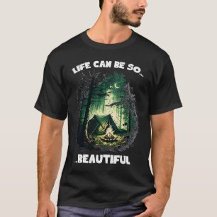 Camping Forest World verkennen Backpacker Natuur T T-shirt