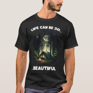 Camping Forest World verkennen Backpacker Natuur T T-shirt