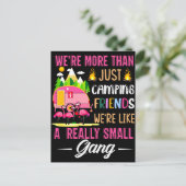 Camping Friends Are Like A Small Gang Briefkaart (Staand voorkant)