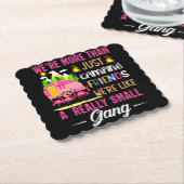 Camping Friends Are Like A Small Gang Kartonnen Onderzetters (Gebogen)