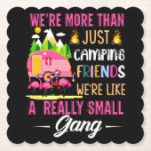 Camping Friends Are Like A Small Gang Kartonnen Onderzetters (Voorkant)