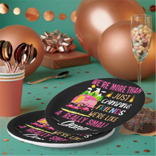 Camping Friends Are Like A Small Gang Papieren Bordje