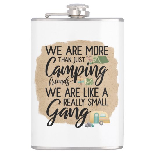 Camping Friends Small Gang Coffee Mok Heupfles (Voorkant)
