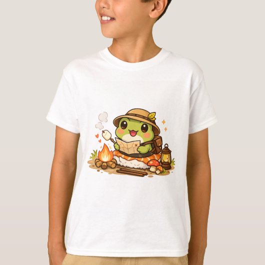 Camping Frog Explorer T-shirt (Voorkant)