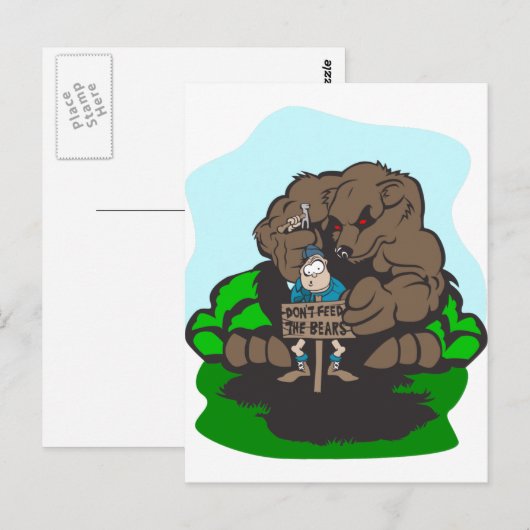 Camping Fun Briefkaart (Voorkant / Achterkant)