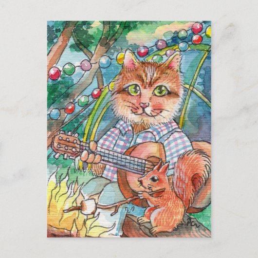 Camping Fun Briefkaart (Voorkant)