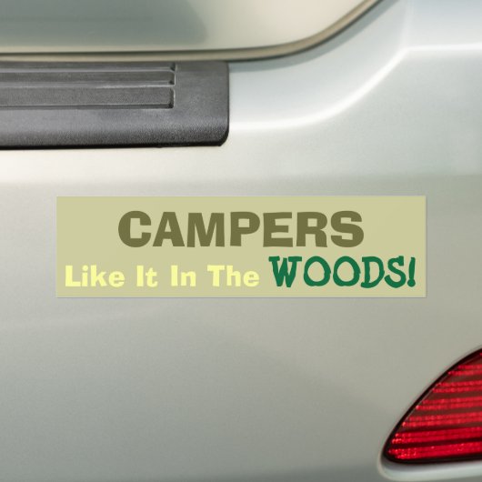 Camping Fun. Bumpersticker (Op auto)