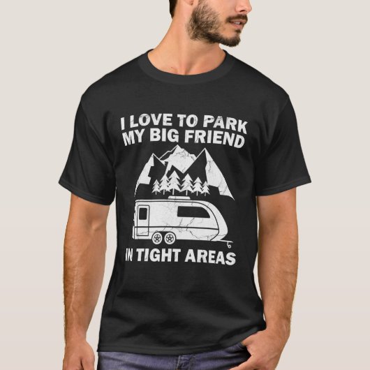 Camping Fun Campers I Hate Pulling Caravans Mo T-shirt (Voorkant)