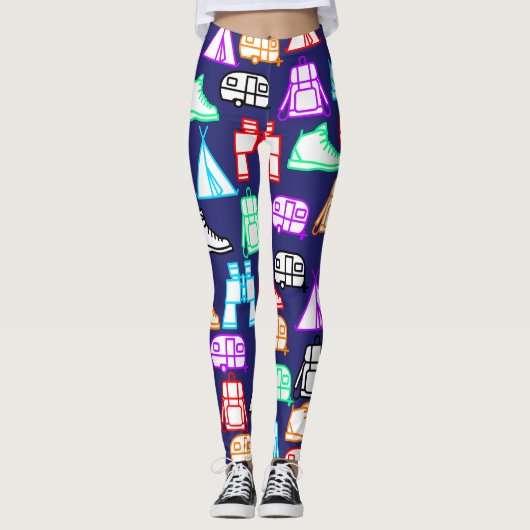 Camping Fun-Leggings Leggings (Voorkant)