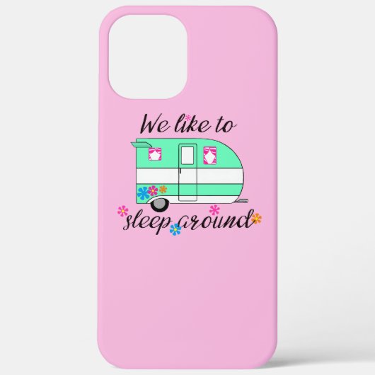Camping Fun / "We slapen graag rond!" Case-Mate iPhone Case (Achterkant)