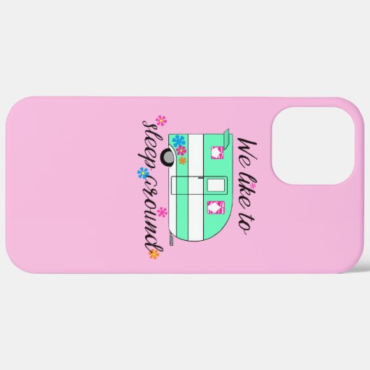 Camping Fun / "We slapen graag rond!" Case-Mate iPhone Case (Achterkant (horizontaal))