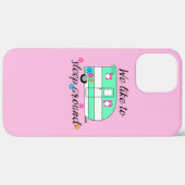 Camping Fun / "We slapen graag rond!" Case-Mate iPhone Case (Achterkant / Rechts)