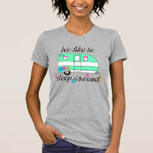 Camping Fun / "We slapen graag rond!" T-shirt