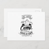 Camping Funny Camper Gezegde Campground Briefkaart (Voorkant / Achterkant)