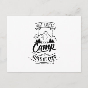 Camping Funny Camper Gezegde Campground Briefkaart