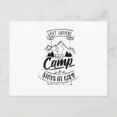 Camping Funny Camper Gezegde Campground Briefkaart (Voorkant)