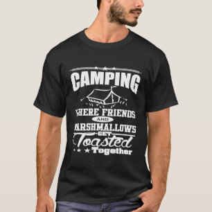 Camping Funny T-Shirts-where Marshmallows en Frie T-shirt