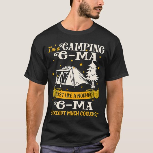 Camping G ma veel koeler voor G ma T-shirt (Voorkant)