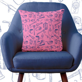 Camping Gear Pattern Kussen