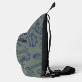 Camping Gear Print Cut Sew Bag Sling Bag (Rechts)