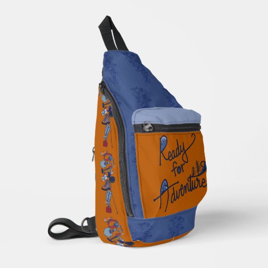 Camping Gear Print Cut Sew Bag Sling Bag (Linkerhoek)