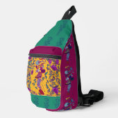 Camping Gear Print Cut Sew Bag Sling Bag (Rechterhoek)