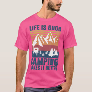 Camping geschenken voor camper Mannen vrouwen camp T-shirt