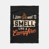 Camping - Geur als een kampvuur Fleece Deken (Voorkant)