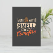Camping - Geur als een kampvuur Kaart (Staand voorkant)