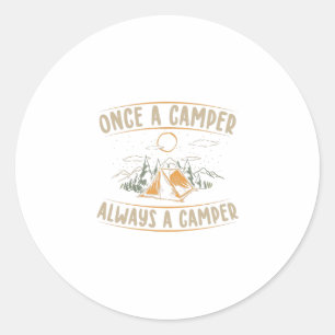 Camping Gezegden   Cummer Vacation Cummer Cadeaus  Ronde Sticker
