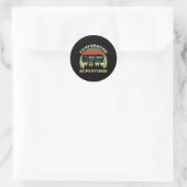 Camping Gezinscamping supervisor echtgenoot vrouw Ronde Sticker (Tas)