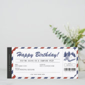 Camping Gift Voucher Summer Camp Certificate (Staand voorkant)