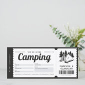 Camping Gift Voucher, Summer Camp Certificate (Staand voorkant)