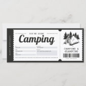 Camping Gift Voucher, Summer Camp Certificate (Voorkant)