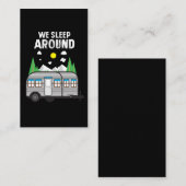Camping Gift - We slapen rond Camper Visitekaartje (Voorkant / Achterkant)