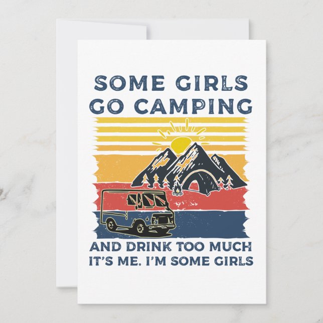 Camping Girl Funny Gifts (Voorkant)